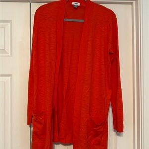 Old Navy Women's Bright Orange Cardigan